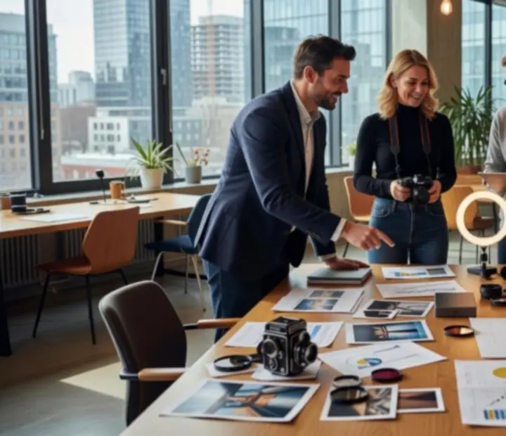 Tím agentúry Wonderstar s. r. o. pri spolupráci na kreatívnej marketingovej stratégii
